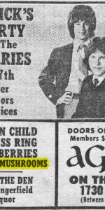 MUSHROOM - March 1971 - Agora Ad